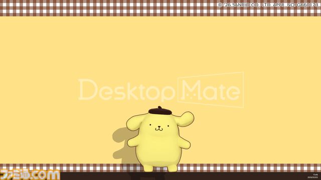 ハローキティたちサンリオキャラが『Desktop Mate』に登場。ポムポムプリン、シナモン、クロミたちもデスクトップ上で動き回る