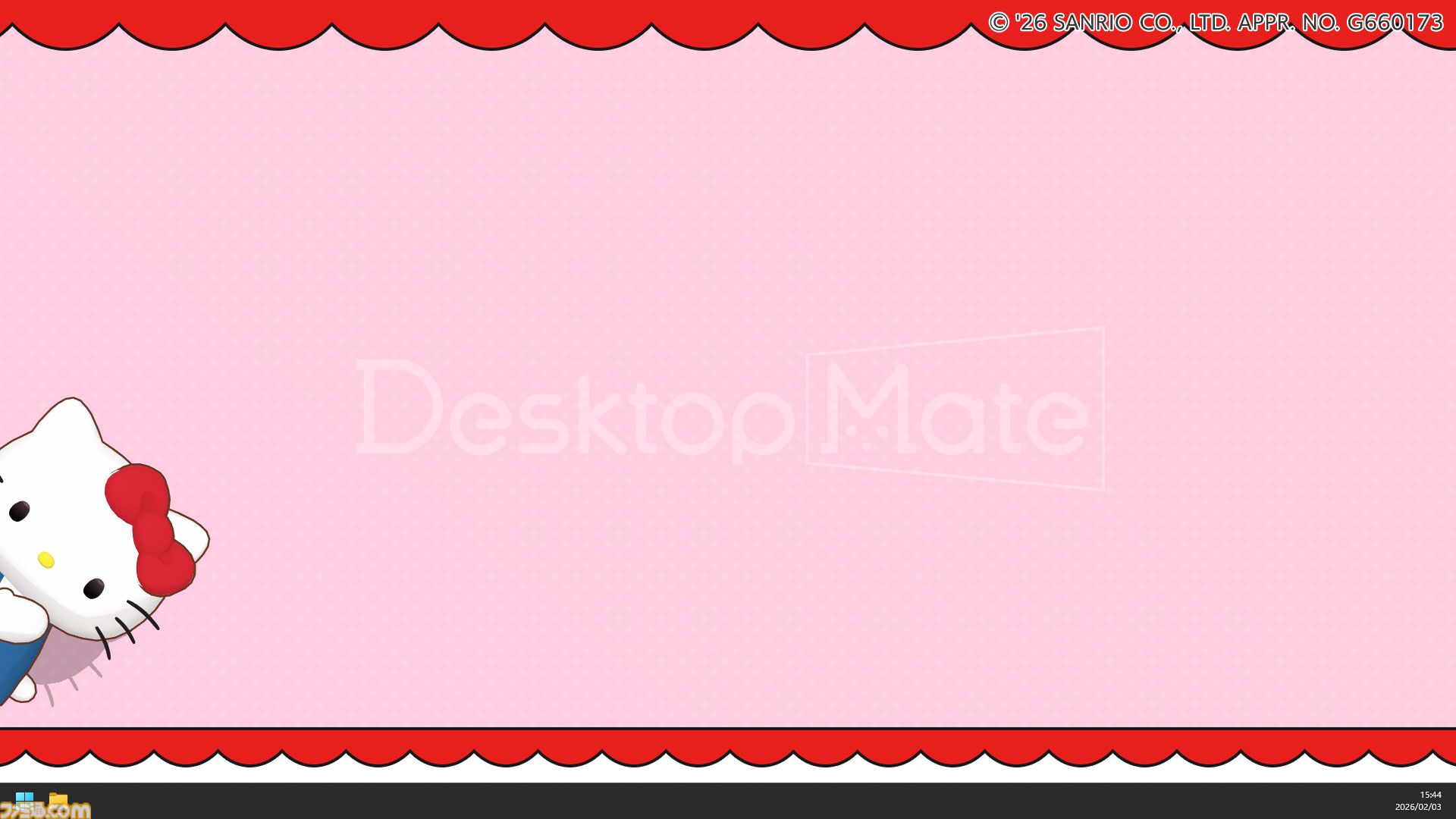ハローキティたちサンリオキャラが『Desktop Mate』に登場。ポムポムプリン、シナモン、クロミたちもデスクトップ上で動き回る
