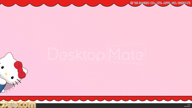 ハローキティたちサンリオキャラが『Desktop Mate』に登場。ポムポムプリン、シナモン、クロミたちもデスクトップ上で動き回る