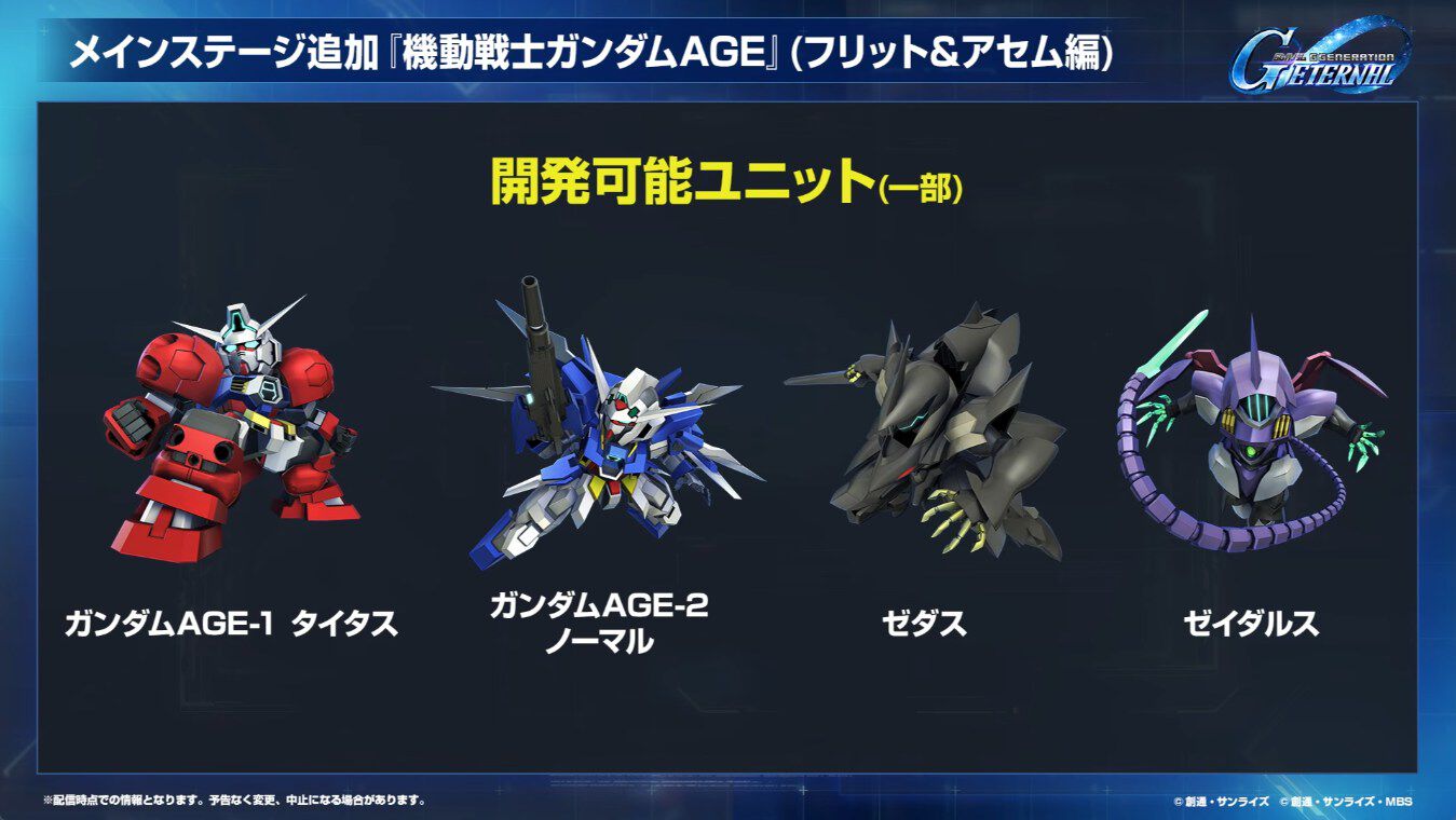 Gジェネエターナル】限定URのガンダムAGE-2 ノーマル（支援型）と