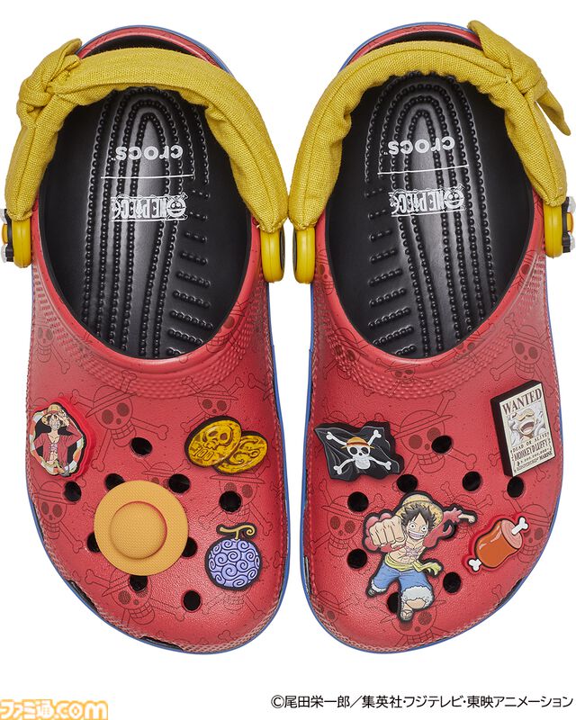 『ワンピース』ルフィ、チョッパー、サニー号のコラボクロックスが3月5日発売。同時発売のチャームでアレンジ可能な冒険心くすぐるデザイン