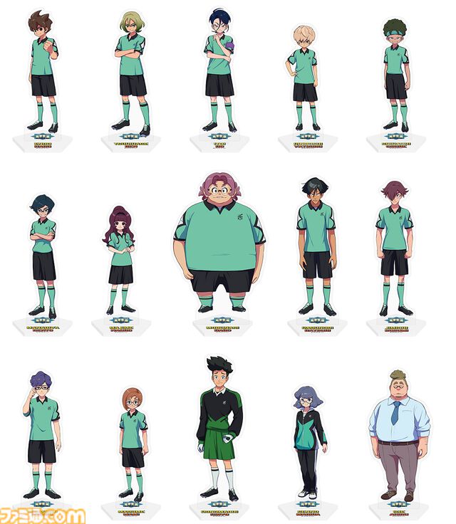 『イナズマイレブン 英雄たちのヴィクトリーロード』西ノ宮中と東風異国館のキャラクターアクリルスタンドが予約開始。助っ人の円堂ハルと月影蓮を含む27名が展開