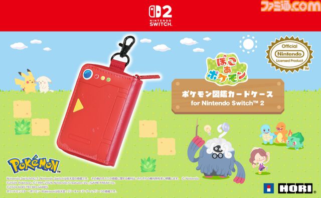 メタモンのSwitch2用コントローラーが4月に発売。『ぽこ あ ポケモン』図鑑をモチーフにしたカードケースなどホリの新商品5製品が発表