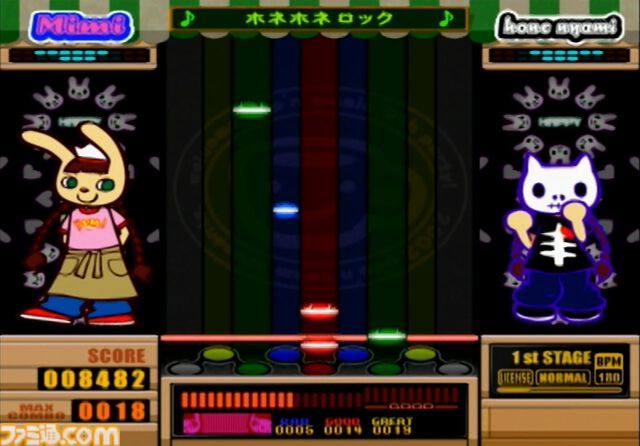 『ポップンミュージック』ミミ&ニャミのオンラインくじ発売決定。S賞のデザインTシャツは懐かしいホネニャミも