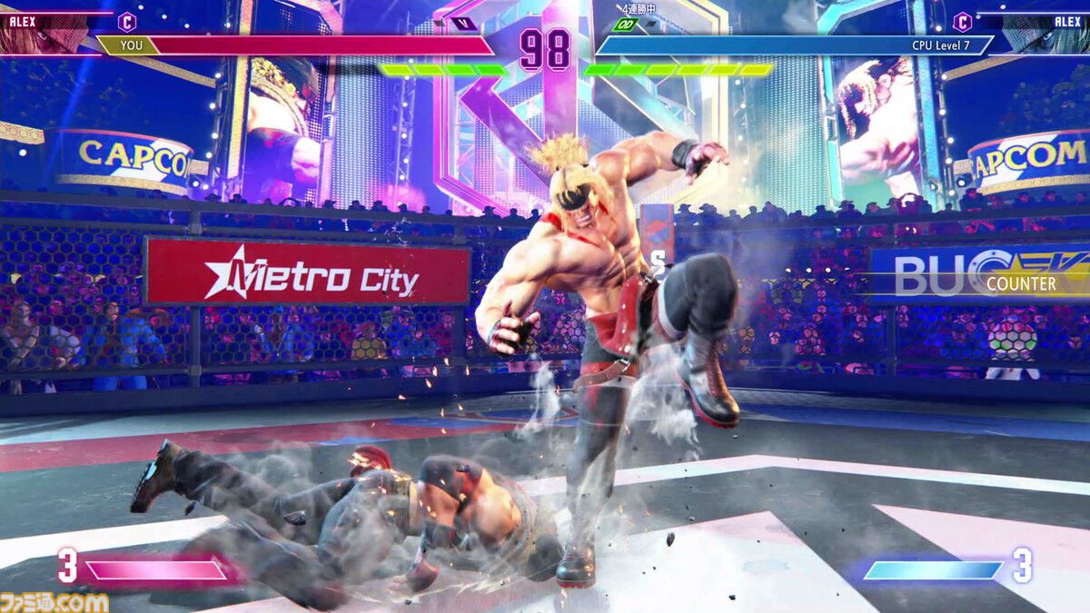 『スト6』PVも話題の新キャラ・アレックスを先行リポート！ スタンダードな立ち回りから一転、構えに移行するとトリッキーな攻めもできる打撃重視のコマ投げキャラ