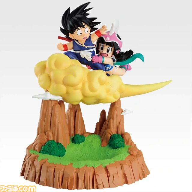 『ドラゴンボール』一番くじが本日（2/28）発売。筋斗雲に乗った幼年期の悟空とチチがフィギュア化、「おっこちるなよ！」と聞こえてきそう