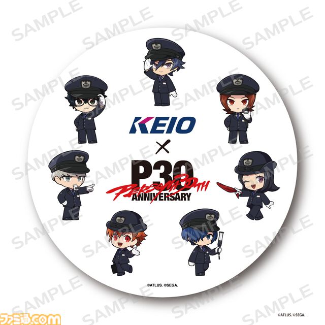 『ペルソナ』30周年×京王電鉄コラボグッズのネット予約開始。駅員衣装のミニキャラアクスタや駅名看板風チャームなどがラインアップ