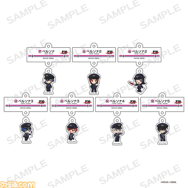 『ペルソナ』30周年×京王電鉄コラボグッズのネット予約開始。駅員衣装のミニキャラアクスタや駅名看板風チャームなどがラインアップ