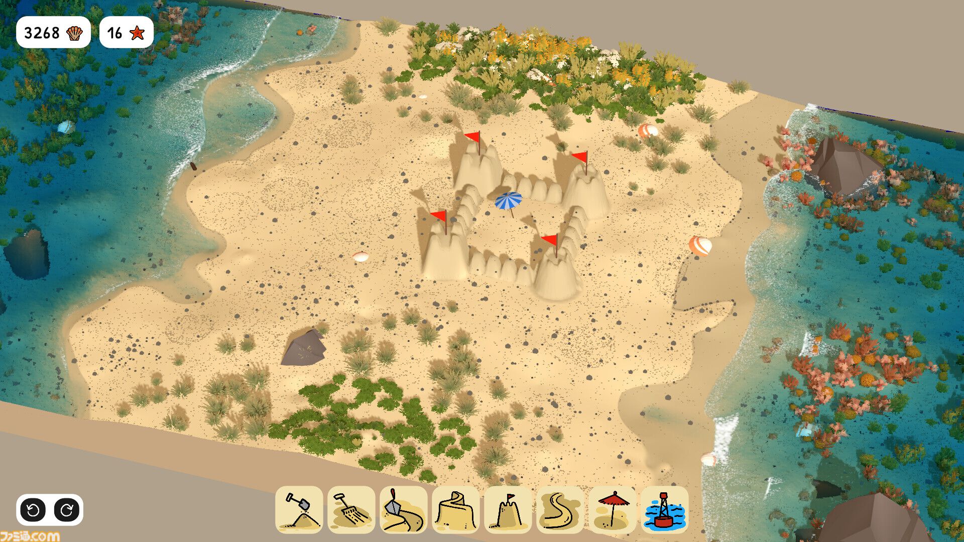 『Sandcastle』真のサンドボックス（砂場）ゲームが発表。物理シミュレーション制御の砂と水で、自分だけの“お城”を建設して癒やされよう