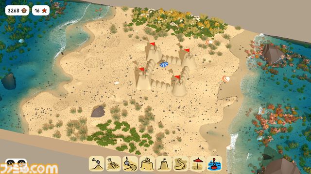『Sandcastle』真のサンドボックス（砂場）ゲームが発表。物理シミュレーション制御の砂と水で、自分だけの“お城”を建設して癒やされよう