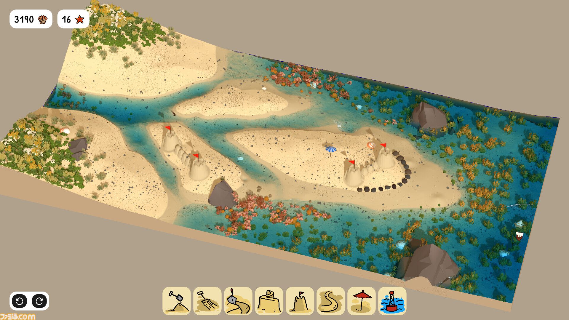 『Sandcastle』真のサンドボックス（砂場）ゲームが発表。物理シミュレーション制御の砂と水で、自分だけの“お城”を建設して癒やされよう