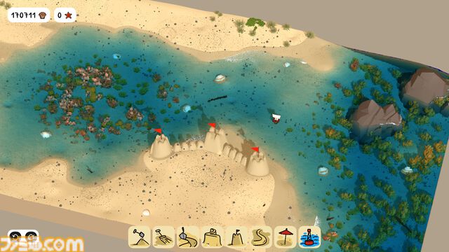 『Sandcastle』真のサンドボックス（砂場）ゲームが発表。物理シミュレーション制御の砂と水で、自分だけの“お城”を建設して癒やされよう