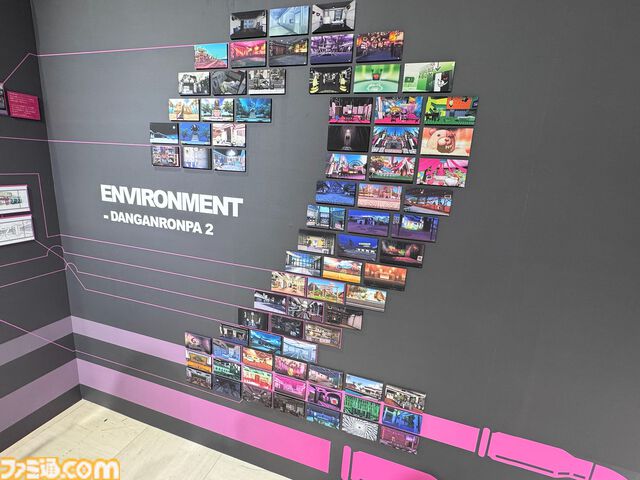 “ダンガンロンパ15周年記念展”シリーズキャライラストからおしおきシーンのアイテムに謎解きまで。遊べるお楽しみ要素も入った、ワックワクでドッキドキの展示会が楽しい！