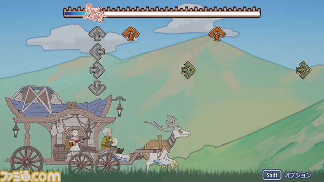 『Ad lib - アドリブ』ケルト音楽が心地よい癒し音ゲー。馬車を走らせて演奏はより豪華に。ブラウザで無料で遊べる