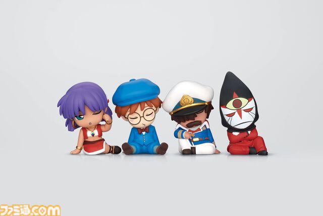 『ふしぎの海のナディア』ナディア、ジャン、ネモ、ガーゴイルの肩ズンFig.が4月中旬にガチャで発売。うっかり眠ってしまったかわいらしい姿で立体化