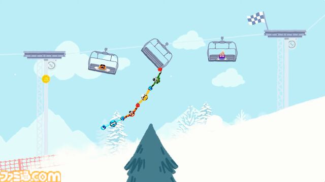 『Heave Ho 2』が発表。ウデをのばしてギュッとつかんで、ゴールを目指すハチャメチャパーティーゲームの続編【インディーワールド】