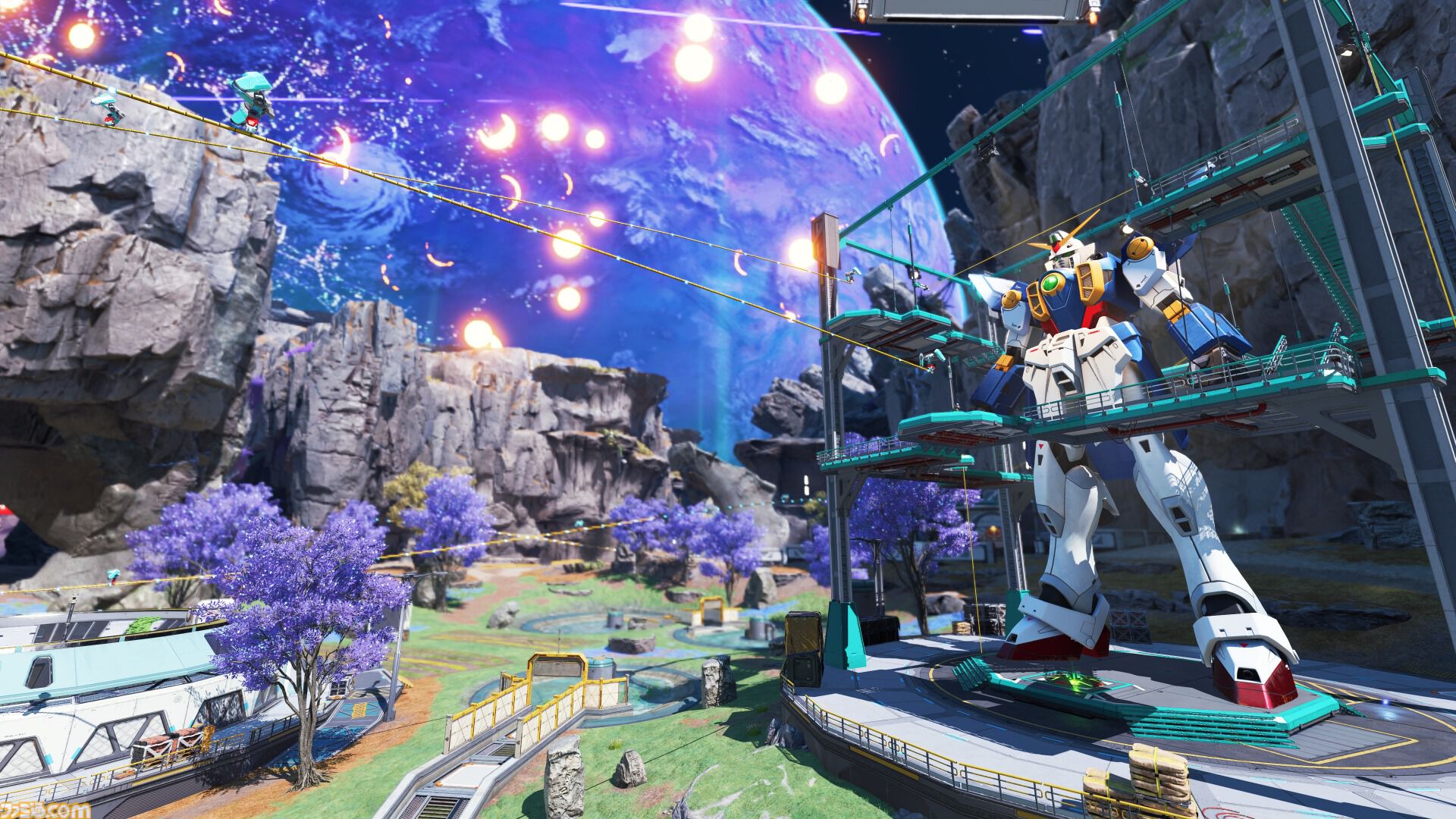【Apex】『ガンダム』コラボを先行体験。バスターライフルの威力に驚愕、巨大ウイングガンダム像やビームサーベルに思わず熱中！