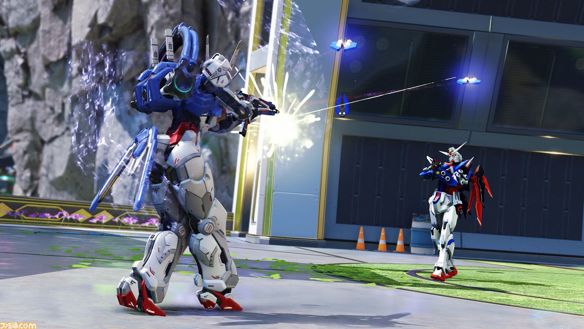 【Apex】『ガンダム』コラボを先行体験。バスターライフルの威力に驚愕、巨大ウイングガンダム像やビームサーベルに思わず熱中！