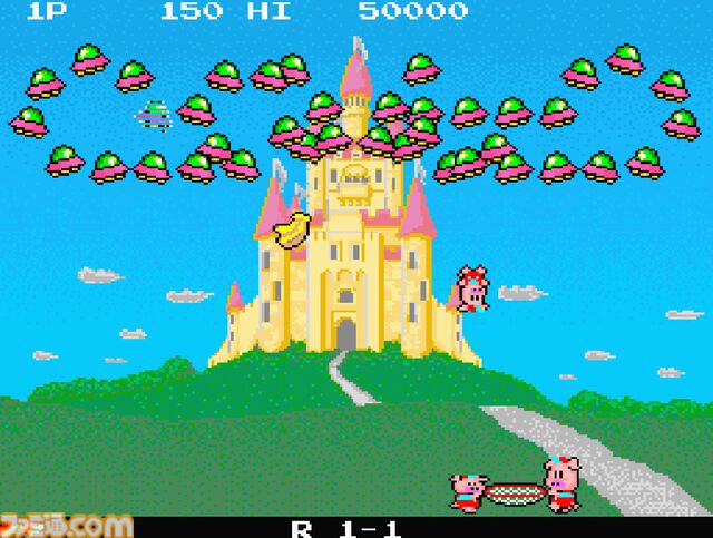 【アケアカ】『プランプポップ』3月5日に配信決定。動物の親子がトランポリンで上空の敵を倒すブロック崩し風アクション