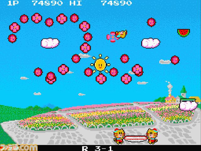 【アケアカ】『プランプポップ』3月5日に配信決定。動物の親子がトランポリンで上空の敵を倒すブロック崩し風アクション