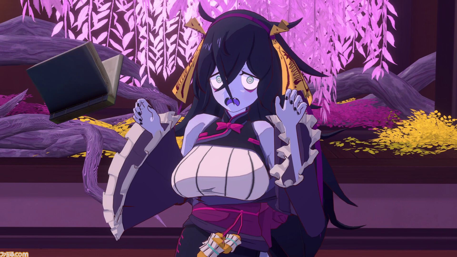 『炎姫』回避&パリィで弾幕を捌き、華麗なコンボを叩き込め！　アニメ表現にこだわった妖魔討伐3Dアクションが本日（3/4）発売