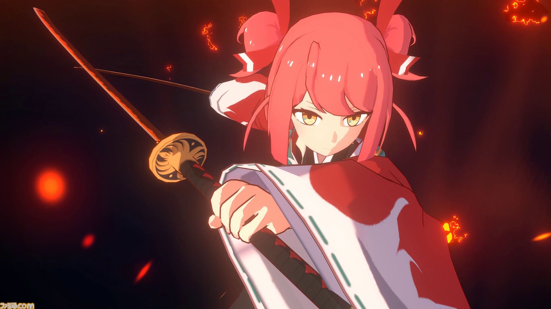 『炎姫』回避&パリィで弾幕を捌き、華麗なコンボを叩き込め！　アニメ表現にこだわった妖魔討伐3Dアクションが本日（3/4）発売