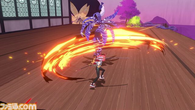 『炎姫』回避&パリィで弾幕を捌き、華麗なコンボを叩き込め！　アニメ表現にこだわった妖魔討伐3Dアクションが本日（3/4）発売