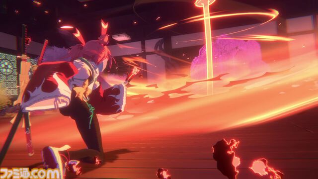 『炎姫』回避&パリィで弾幕を捌き、華麗なコンボを叩き込め！　アニメ表現にこだわった妖魔討伐3Dアクションが本日（3/4）発売