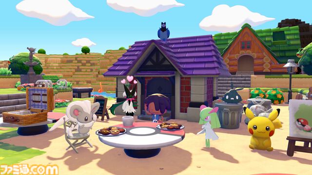 『ぽこ あ ポケモン』本日（3/5）発売。ニンゲンに変身したメタモンが主人公のスローライフ街作りゲーム。3月10日から春イベント“ハネッコのわたげあつめ”が開催