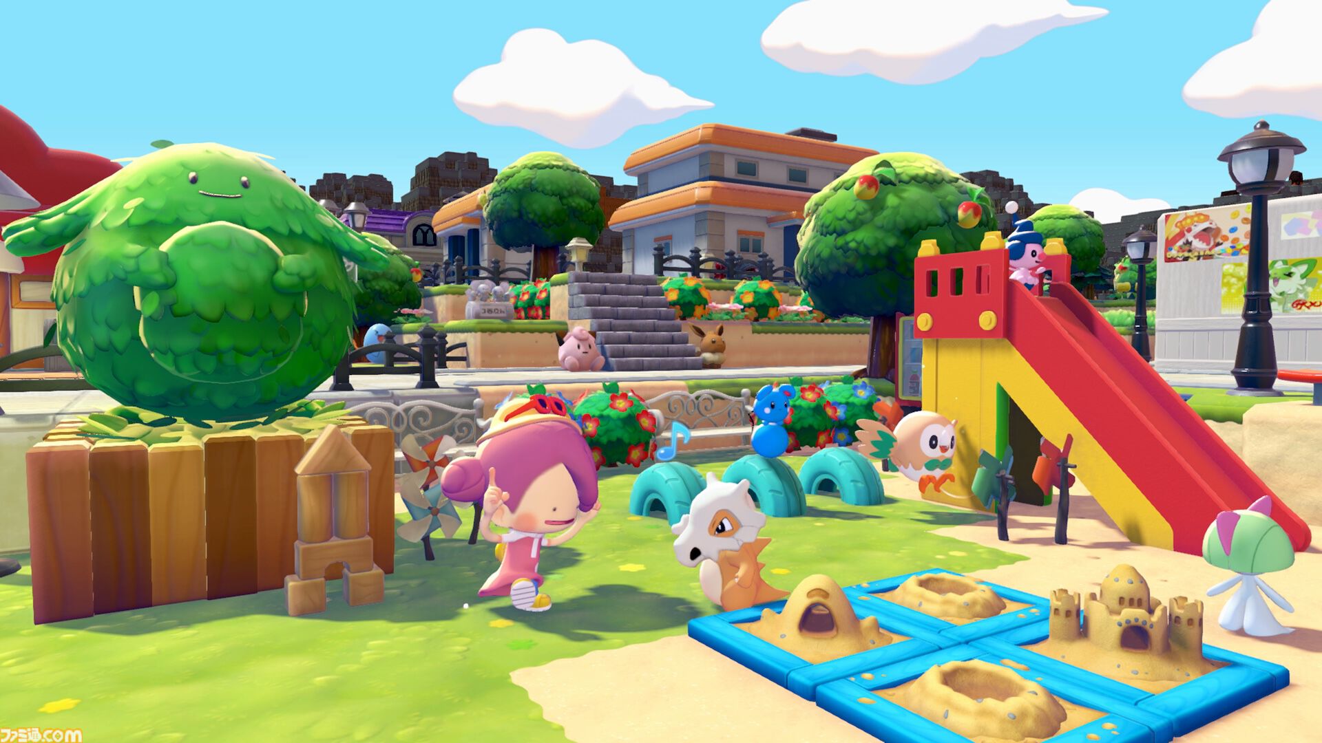 『ぽこ あ ポケモン』本日（3/5）発売。ニンゲンに変身したメタモンが主人公のスローライフ街作りゲーム。3月10日から春イベント“ハネッコのわたげあつめ”が開催