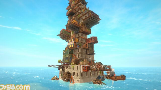 『崩壊都市』海の上に都市を作り上げる建築シミュが4/3にSteamでリリース。都市開発はバランスが重要。不安定な建築をすると物理演算でキレイに崩壊