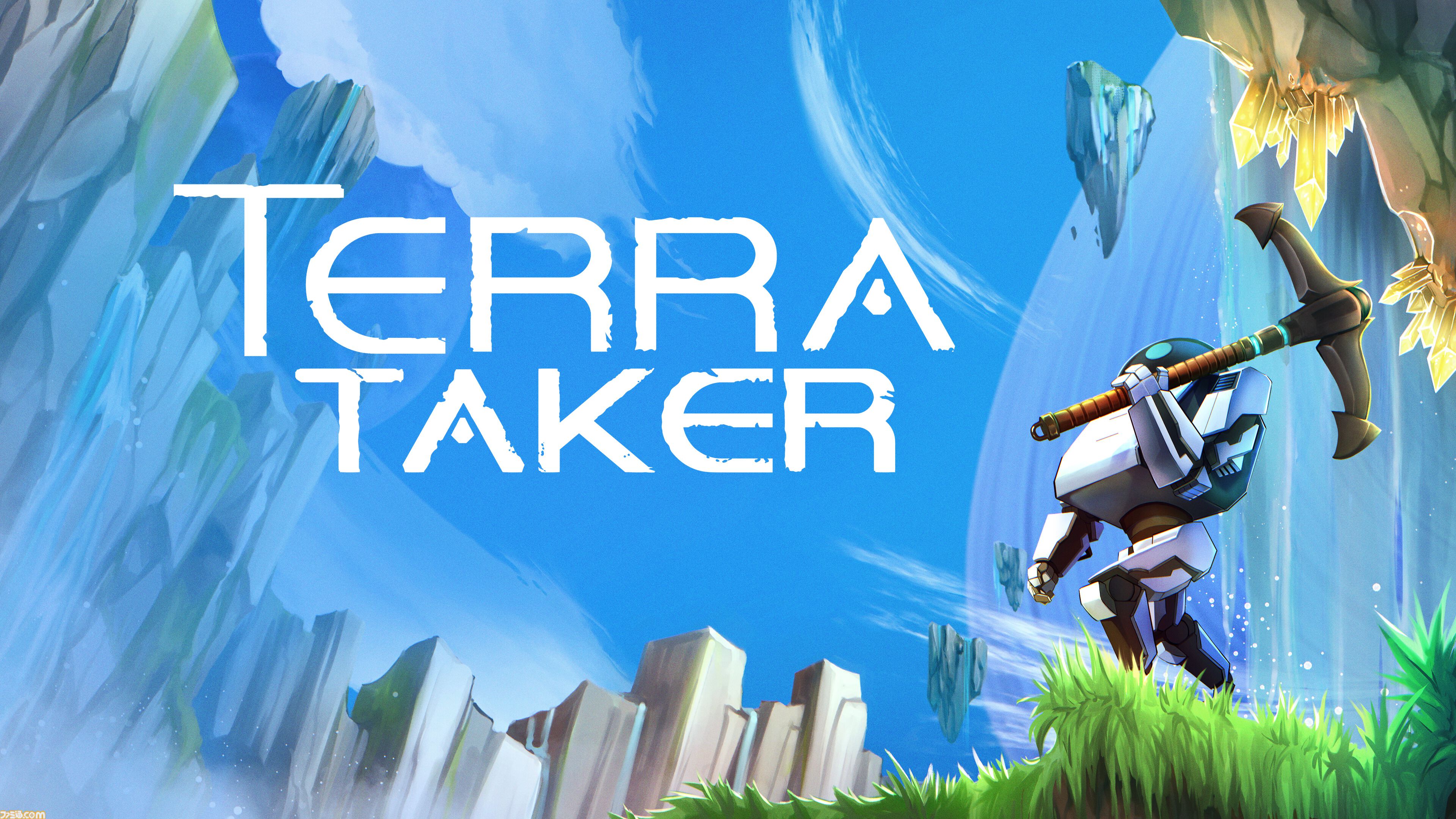 『Terra Taker』工場生産ラインを構築して惑星を再生するサバイバルクラフトゲーム。燃え盛るトルネードや溶岩地帯を制御し、居住可能な世界を目指す