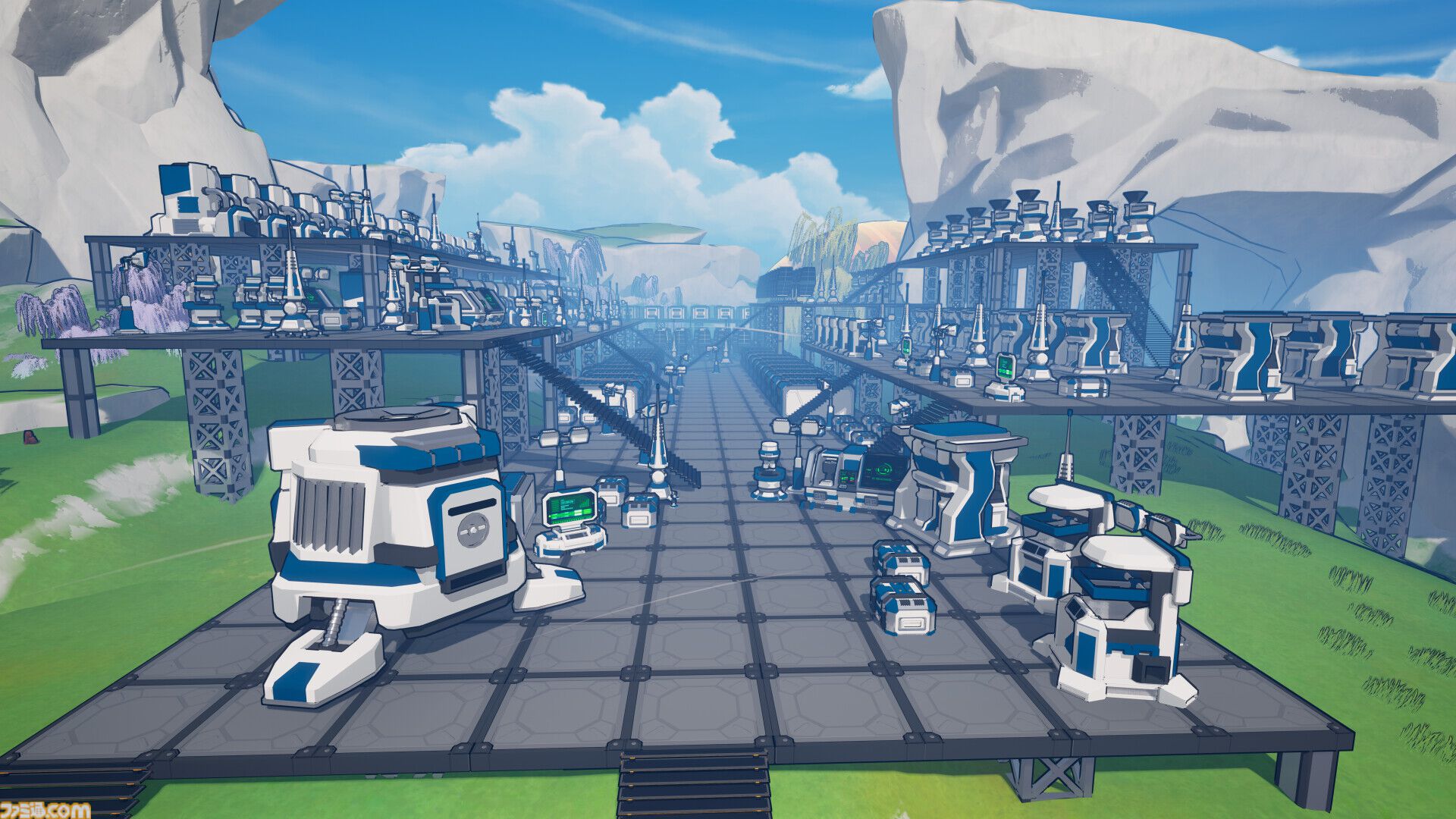 『Terra Taker』工場生産ラインを構築して惑星を再生するサバイバルクラフトゲーム。燃え盛るトルネードや溶岩地帯を制御し、居住可能な世界を目指す
