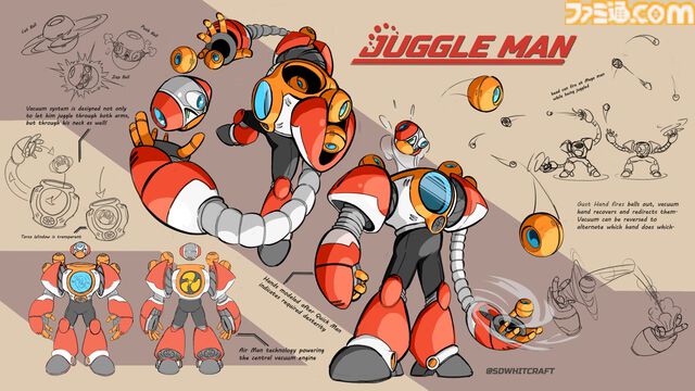 『ロックマン: デュアル オーバーライド』ボスキャラデザインコンテストの優秀賞6作品が発表。最優秀賞に選ばれるとゲーム本編に実装