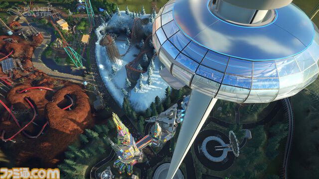 『プラネットコースター』テーマパーク運営シミュのSteamキーが数量限定で無料配布中。1000種類超の建築ピースで自分だけの遊園地を作ろう