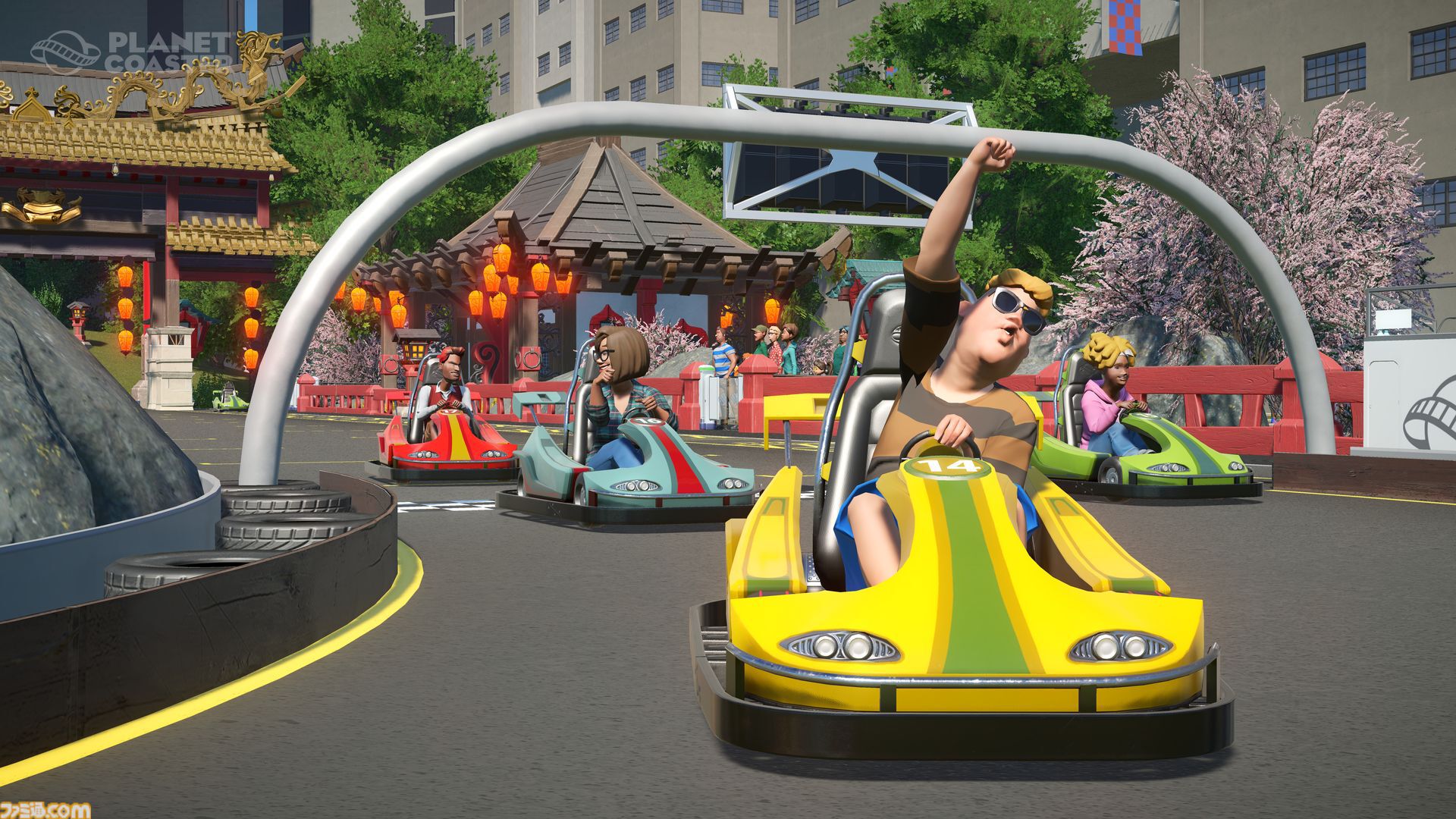 『プラネットコースター』テーマパーク運営シミュのSteamキーが数量限定で無料配布中。1000種類超の建築ピースで自分だけの遊園地を作ろう