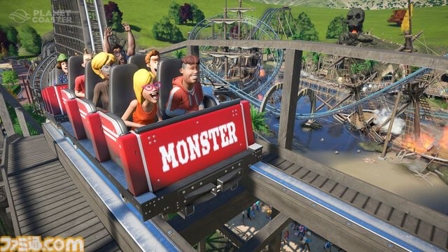 『プラネットコースター』テーマパーク運営シミュのSteamキーが数量限定で無料配布中。1000種類超の建築ピースで自分だけの遊園地を作ろう