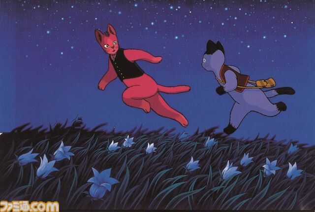 アニメ映画『銀河鉄道の夜』明日（3/7）14時40分よりNHK Eテレで放送。主人公たちを擬人化した猫として描いた“ますむらひろし”の漫画が原案