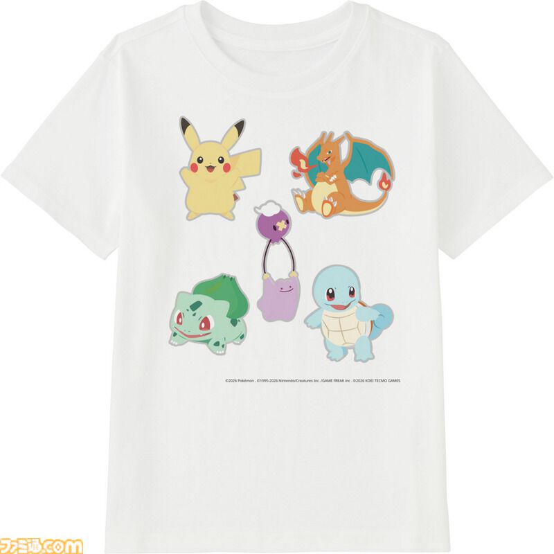 『ぽこ あ ポケモン』うすいろピカチュウのオリジナルシャツが作れる。ユニクロのかんたんグッズ制作サービス“UTme!”にスタンプ追加