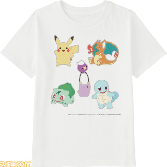 『ぽこ あ ポケモン』うすいろピカチュウのオリジナルシャツが作れる。ユニクロのかんたんグッズ制作サービス“UTme!”にスタンプ追加