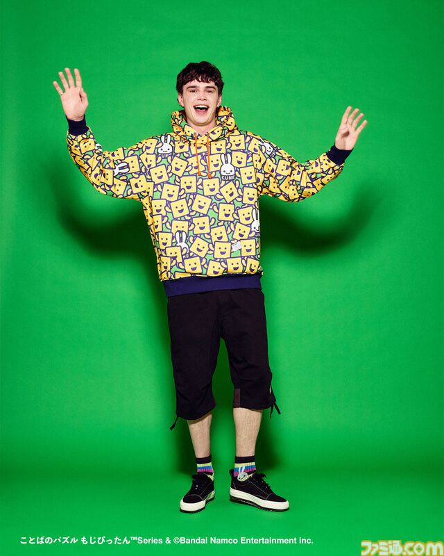 『もじぴったん』とCUNEがコラボ。ぴっ、たんのTシャツやもじくんパーカーなどが3月7日より発売。『塊魂』とのアイテムも3月14日より登場