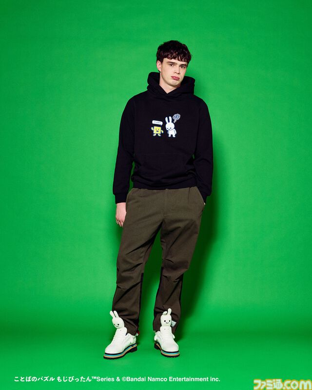 『もじぴったん』とCUNEがコラボ。ぴっ、たんのTシャツやもじくんパーカーなどが3月7日より発売。『塊魂』とのアイテムも3月14日より登場