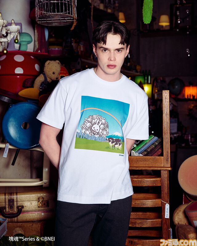 『もじぴったん』とCUNEがコラボ。ぴっ、たんのTシャツやもじくんパーカーなどが3月7日より発売。『塊魂』とのアイテムも3月14日より登場