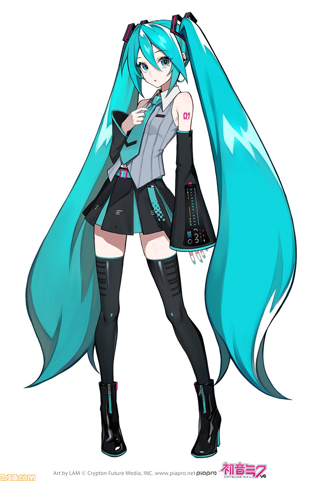 初音ミクの新ビジュアルをLAMが担当。4月14日発売の歌声合成ソフト