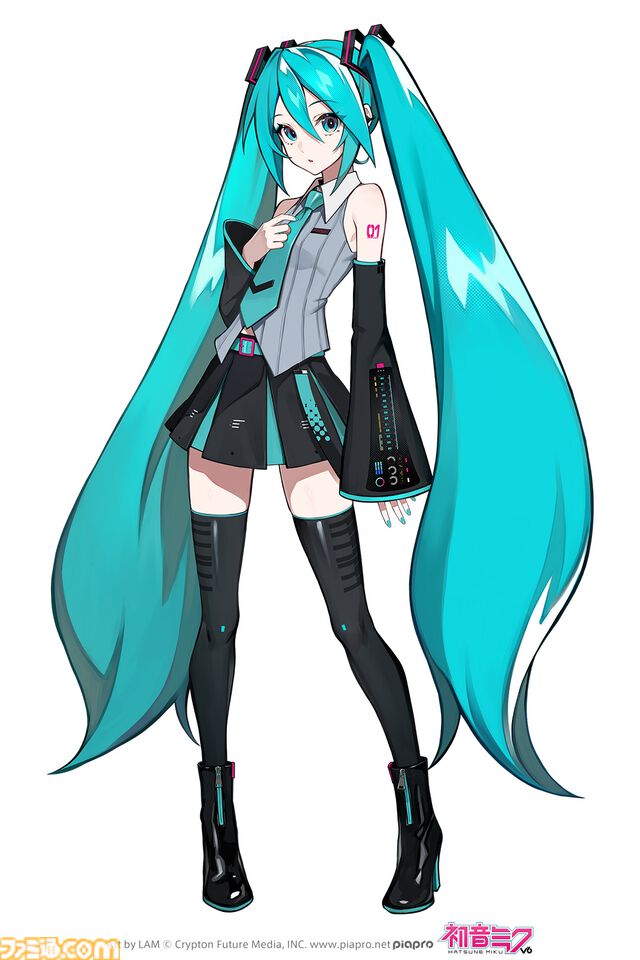 初音ミクの新ビジュアルをLAMが担当。4月14日発売の歌声合成ソフト『初音ミク V6』パッケージイラスト、英語歌唱デモ動画が初公開