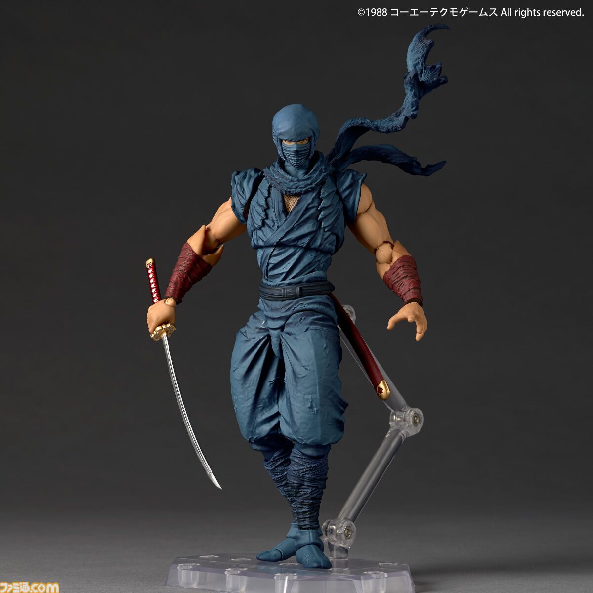 『忍者龍剣伝』マフラーや眼球も動かせるリュウ・ハヤブサのフィギュアが12月発売。予約限定特典では素顔パーツも付属【おのれ邪鬼王！】