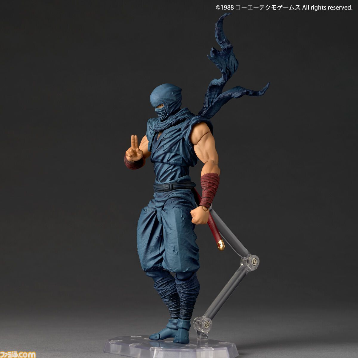 『忍者龍剣伝』マフラーや眼球も動かせるリュウ・ハヤブサのフィギュアが12月発売。予約限定特典では素顔パーツも付属【おのれ邪鬼王！】