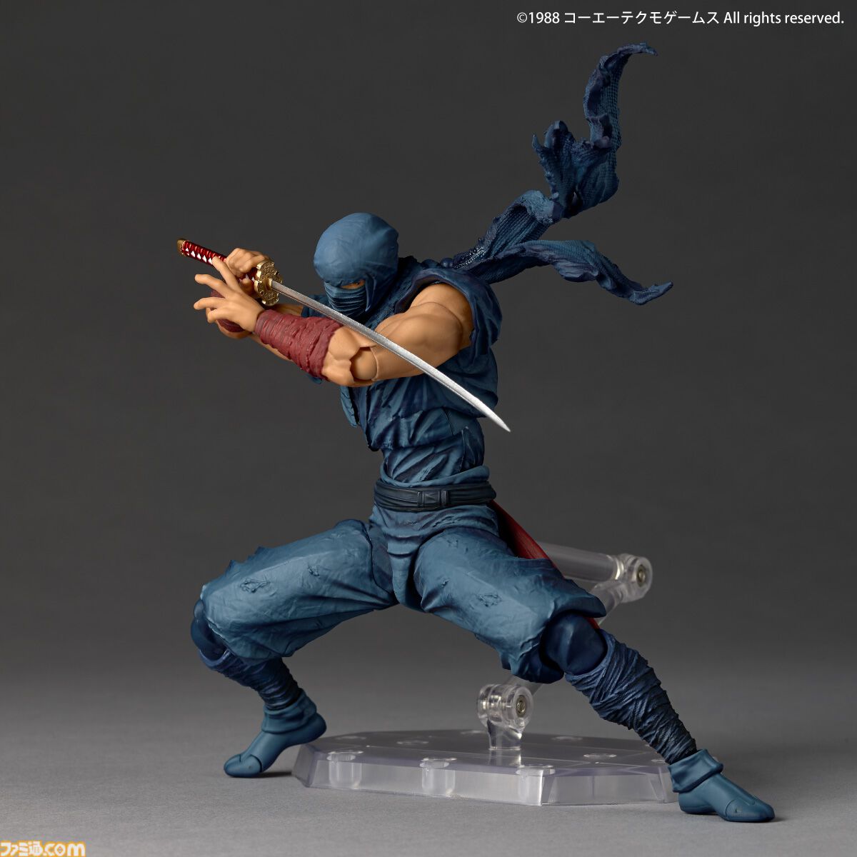 『忍者龍剣伝』マフラーや眼球も動かせるリュウ・ハヤブサのフィギュアが12月発売。予約限定特典では素顔パーツも付属【おのれ邪鬼王！】