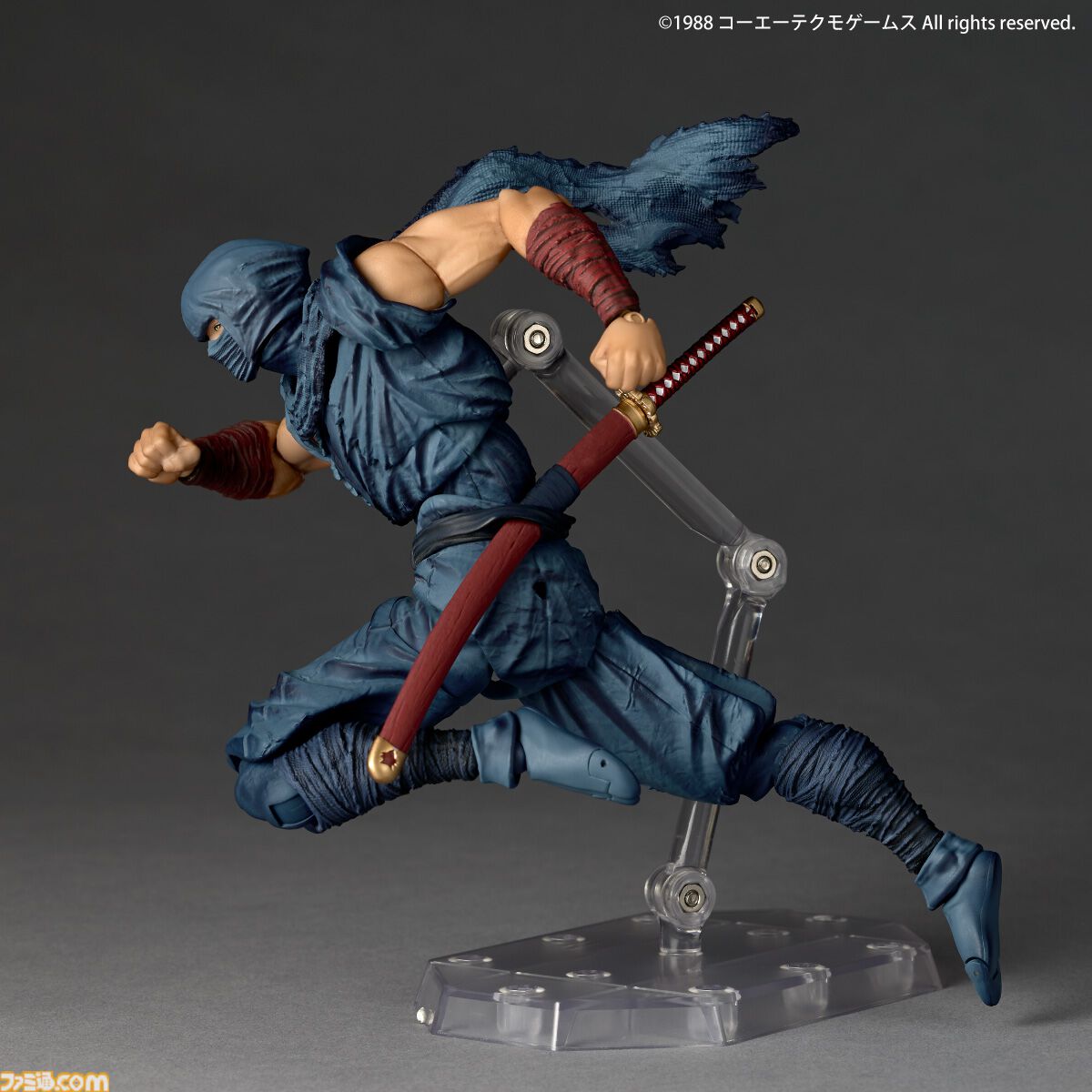『忍者龍剣伝』マフラーや眼球も動かせるリュウ・ハヤブサのフィギュアが12月発売。予約限定特典では素顔パーツも付属【おのれ邪鬼王！】