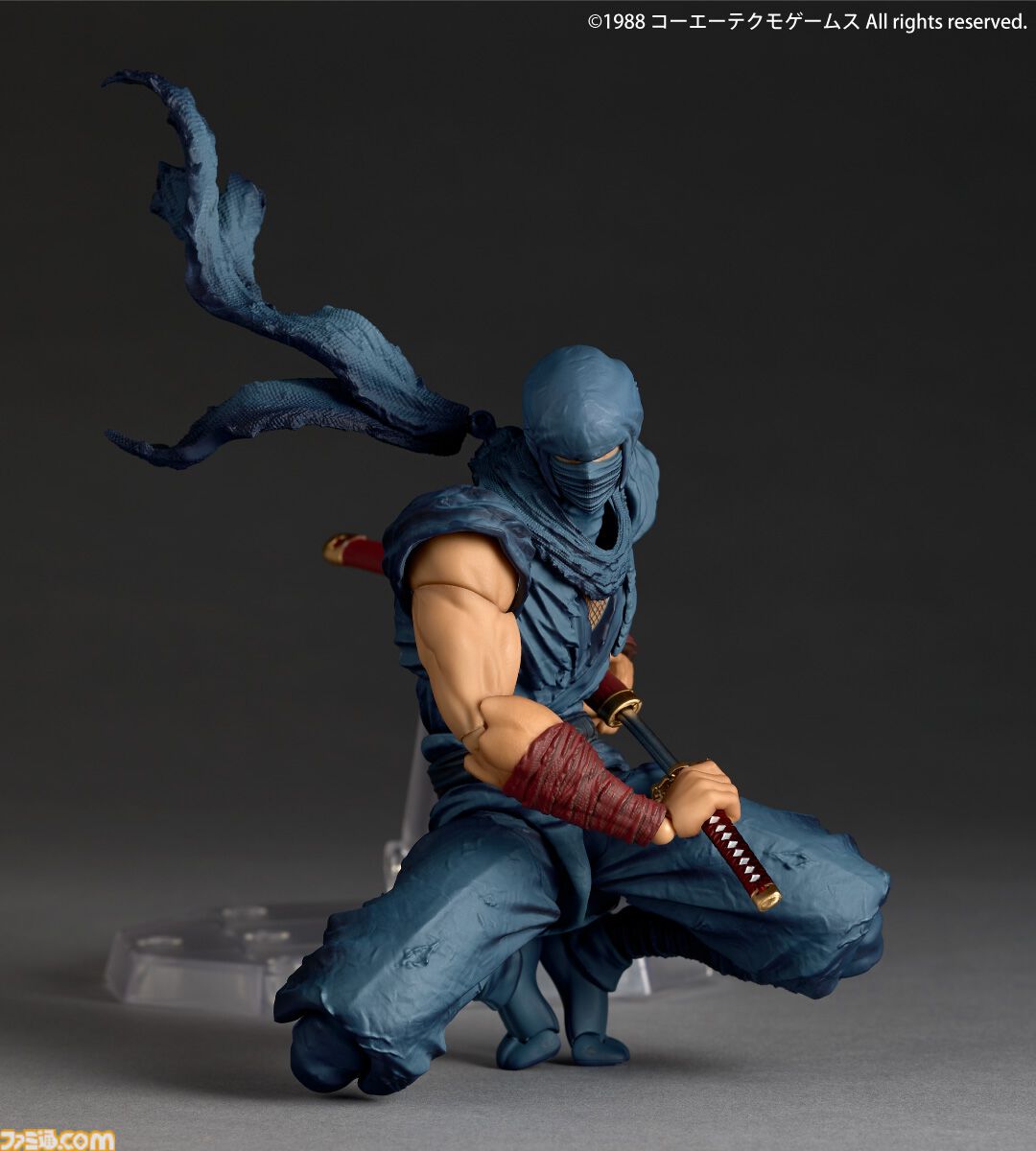 『忍者龍剣伝』マフラーや眼球も動かせるリュウ・ハヤブサのフィギュアが12月発売。予約限定特典では素顔パーツも付属【おのれ邪鬼王！】